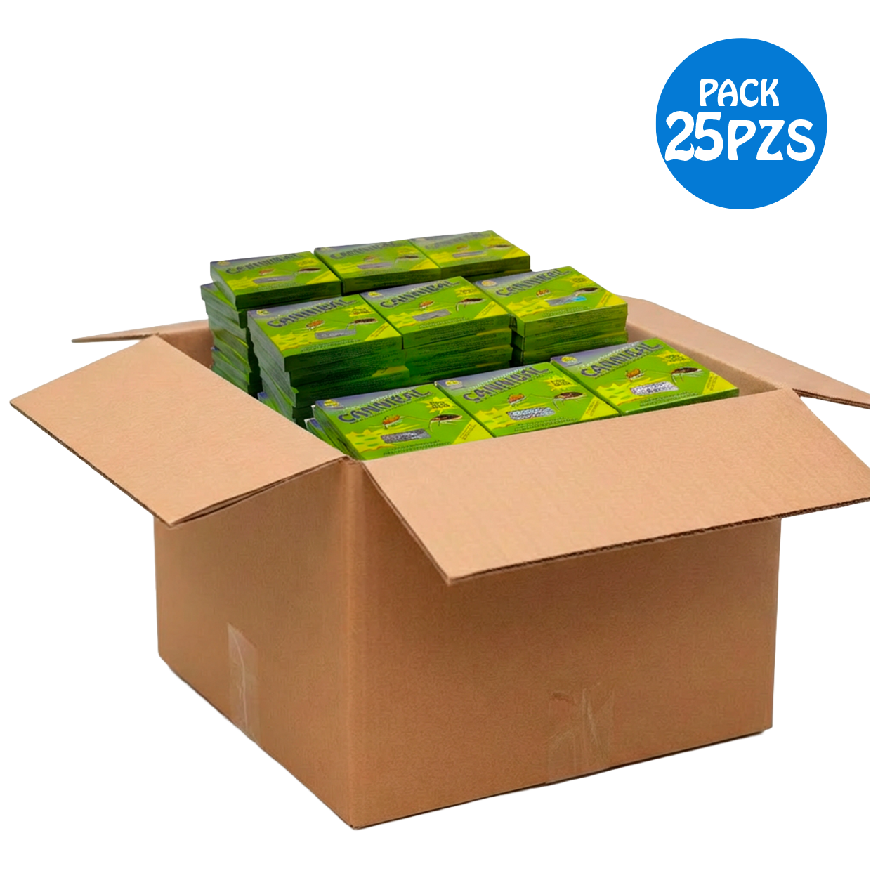 25 PACK Cannibal® Cebo Ecologico Exterminador De Plagas Cajita 80g