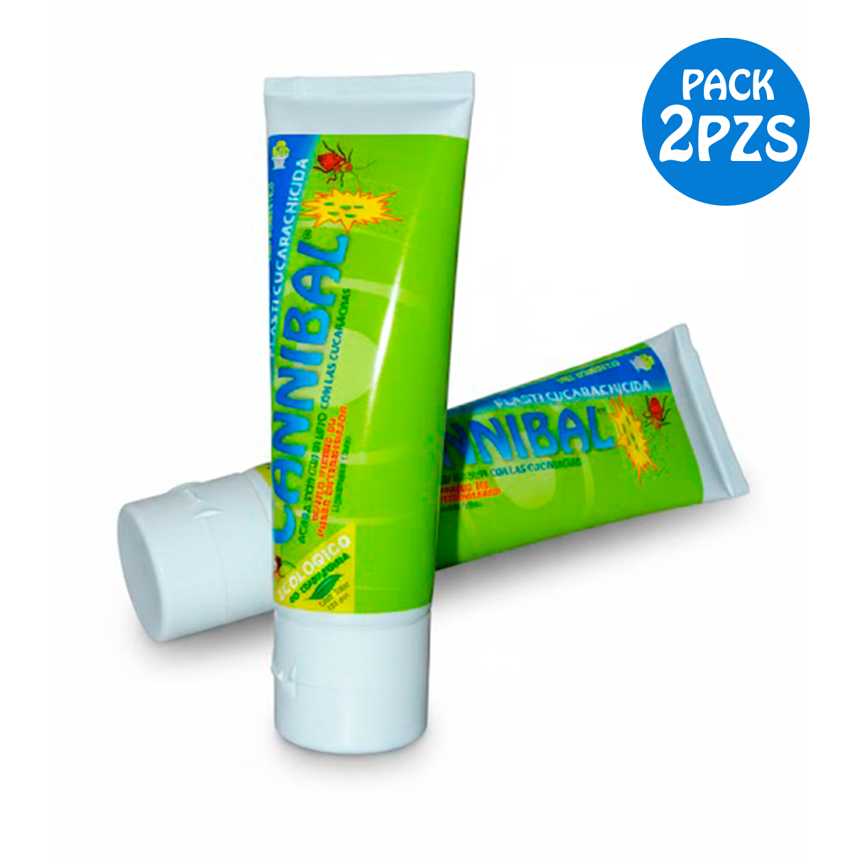2 PACK Cannibal® Cebo Ecologico Exterminador De Plagas Tubo De 120g