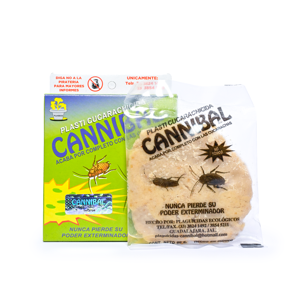5 PACK Cannibal® Cebo Ecologico Exterminador De Plagas Cajita 80g