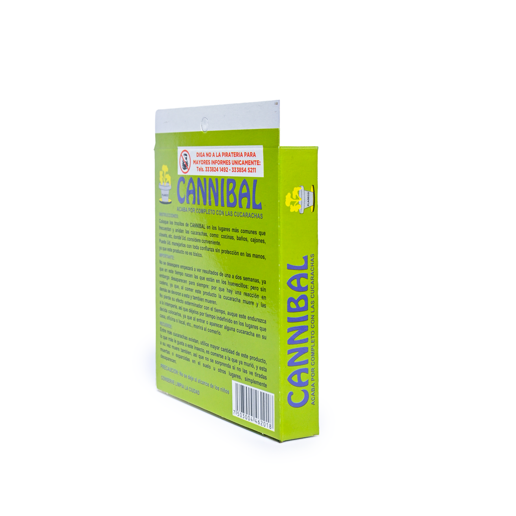5 PACK Cannibal® Cebo Ecologico Exterminador De Plagas Cajita 80g